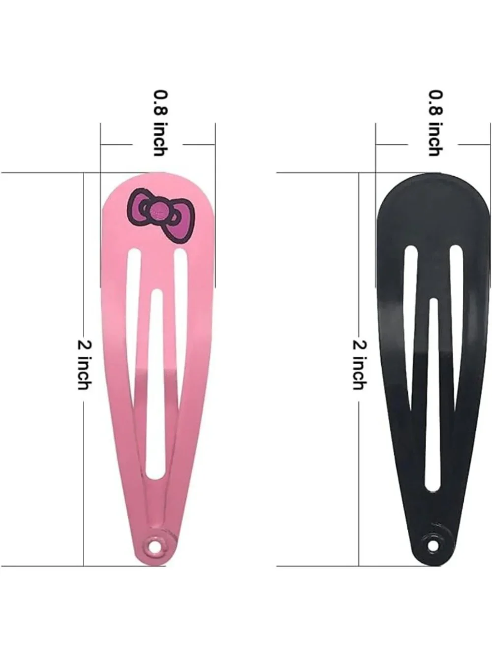120-Pack Metal Snap Hair Clips & Barrettes for Girls, Kids & Women - Colorful